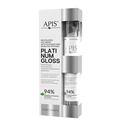Apis Platinum Gloss Revitalizing Eye Cream with Platinum Bioactive Peptides 10ml