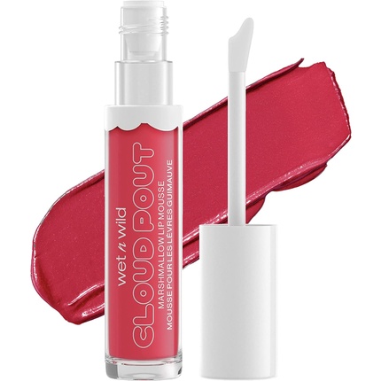 Markwins Wet n Wild Cloud Pout Marshmallow Lip Mousse Matte Liquid Lipstick with Argan Oil Avocado Oil and Vitamin E Fluff You