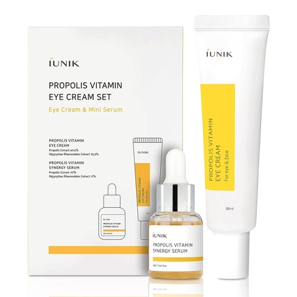 IUNIK Propolis Vitamin Eye Cream - Featuring Propolis Extract, Idebenone, Buckthorn