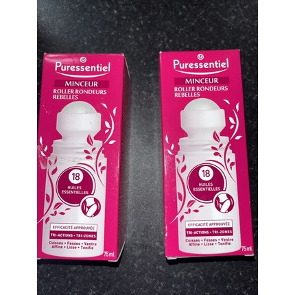 Puressentiel Firming Stubborn Curves Roll-On 75ml - Pack of 2