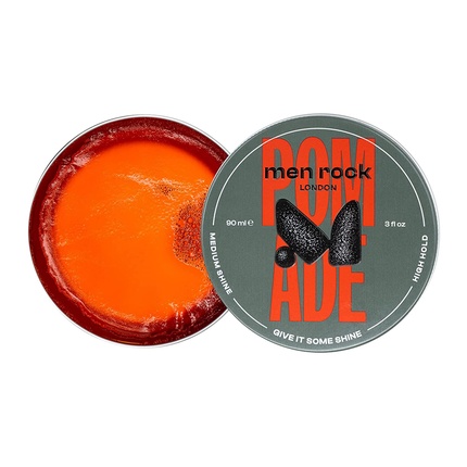 Men Rock Hair Styling Pomade Water-Based Pomade with Medium Shine and High Hold 90ml