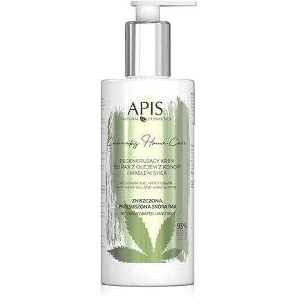 APIS CANNABIS HOME CARE Regenerating Hand Cream with Cannabis Oil and Shea Butter 300ml