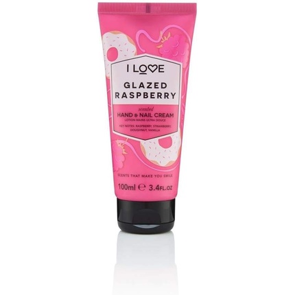 I Love Signature Glazed Raspberry Rejuvenating Hand and Nail Cream with Shea Butter and Organic Coconut Oil 100ml