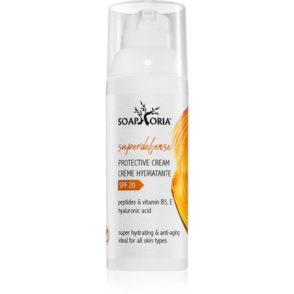 Soaphoria SuperDefense Moisturizing and Protective Cream with Peptides SPF 20 - 50 ml