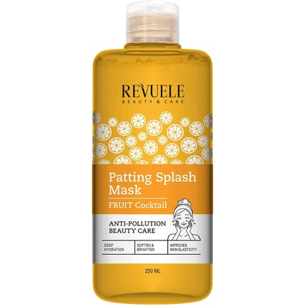 Revuele Patting Splash Fruit Cocktail Mask 250ml - 100% Pure Natural and Organic - Protects Your Skin from Pollution and Daily Stress - Skin Care