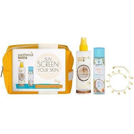 Panthenol Extra Promo Sun Care Face And Body Spray Spf50 - 250ml With Vitamin Sea Mist 100ml And Free Ankle Chain Set