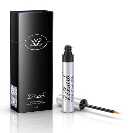 LiLash Purified Eyelash Physician-Formulated Serum for Fuller and Longer Looking Eyelashes 90-Day Supply 2mL