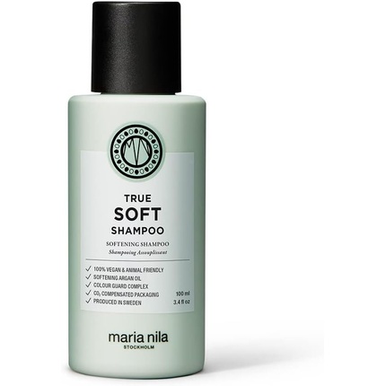 Maria Nila True Soft Shampoo Gentle and Strengthening Shampoo for Dry Hair with Rich Argan Oil 100ml