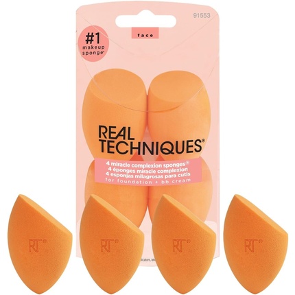 Real Techniques Miracle Complexion Sponge 4 count - Pack of 4
