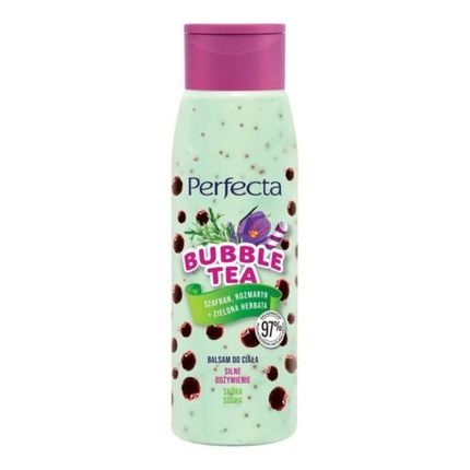 Perfecta Bubble Tea Strong Nourishing Body Lotion with Saffron and Rosemary