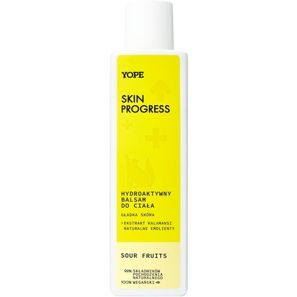 YOPE Hydroactive Body Lotion Smooth Skin Smoothing Hydrating Natural Detox Sour Fruits 200ml