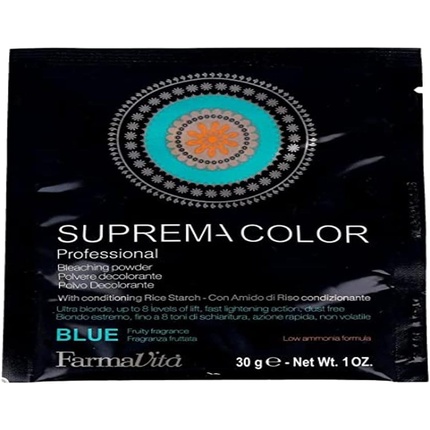 Farmavita Suprema Bleaching Powder Decolorante Azul 30g