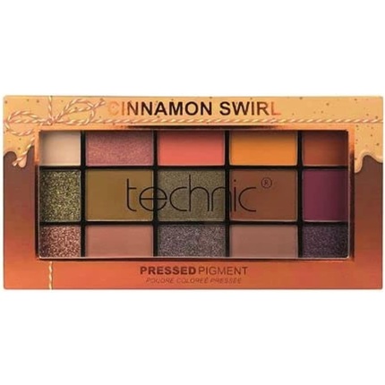 Technic Pressed Pigment Eyeshadow Palette Cinnamon Swirl