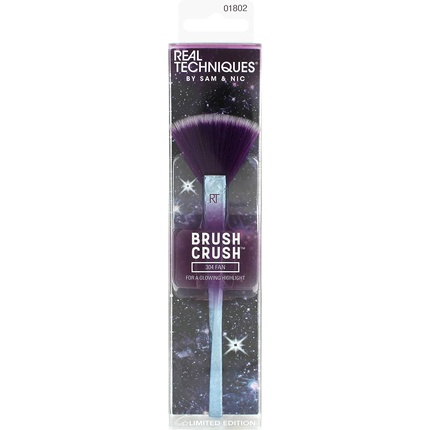 Real Techniques Brush Crush Volume 2 Fan Makeup Brush for Highlighting RT 304