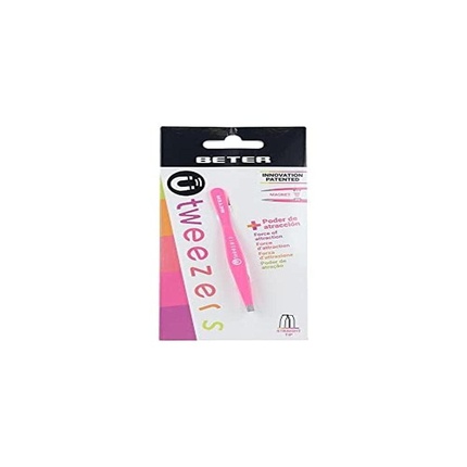 Beter Magnetic Straight Tip Pink Tweezers 1 Unit