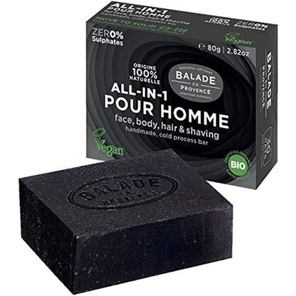Balade en Provence Organic All-in-One Bar for Men Citrus Scent 80g