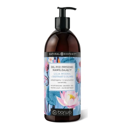 BARWA 480ml Natural Exfoliating Shower Gel White Cabbage Extract Olive Conditioner