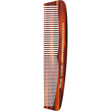 Baxter of California Beard Comb Men Pocket Size Handcrafted Swiss-Made Easy to Carry Crafted From Natural Tree Pulp Cellulose Pocket Comb