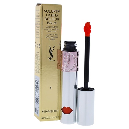 Yves Saint Laurent Volupte Liquid Colour Balm 5 Watch Me Orange 0.2 Ounce
