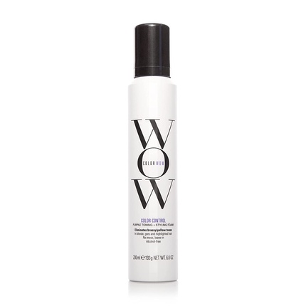COLOR WOW Color Control Purple Toning + Styling Foam for Blonde Hair 200ml