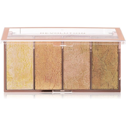 Revolution Vintage Lace Intense Metallic Cream-Powder Highlighting Palette 4 x 5g