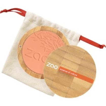 ZAO Compact Blush 325 Coral Gold Shimmering Pink and Orange