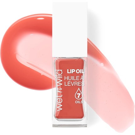Wet N Wild Tinted Lip Oil Nourishing Non-Sticky Pink Lip Gloss Powered By 7