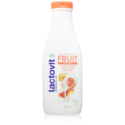 Lactovit Fruit Energy Moisturizing Shower Gel with Peach and Grapefruit for Dry Skin 600ml