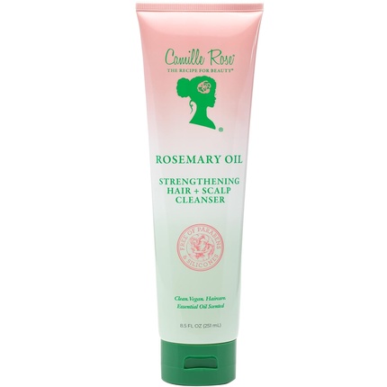 Camille Rose Rosemary Oil Hair and Scalp Cleanser with Castor Oil, Peppermint and Rosemary Essential Oils 8.5 fl oz