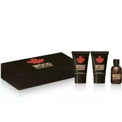 Dsquared2 Wood for Him Eau de Toilette for Men 5ml + shower gel 25ml + aftershave 25ml