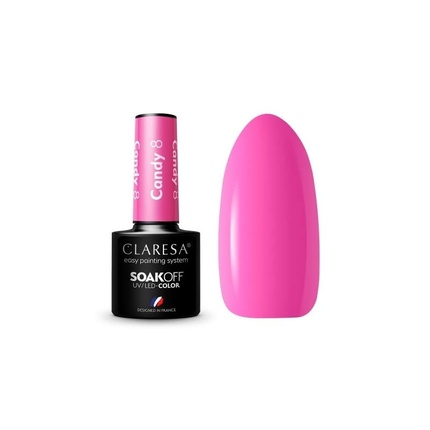 Candy UV Nail Polish 5ml Claresa - Pack of 8