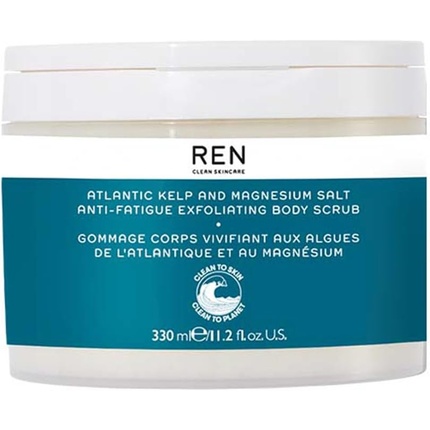 Ren Clean Skincare Atlantic Kelp and Magnesium Anti-Fatigue Body Scrub 330ml