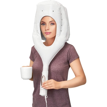 ProfiCare PC-HTH 3003 3in1 Ion Hair Dryer and Curling Brush with Storage Bag White
