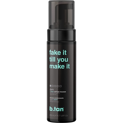 b.tan Dark Fake Tan Fast 1 Hour Sunless Tanner Mousse 200ml