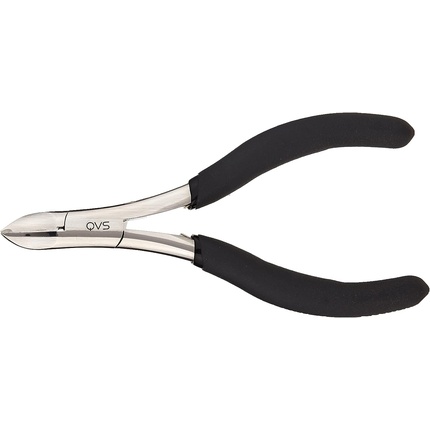 QVS Nail Cuticle Nippers with Rubber Grips for Foot Care, Pedicure and Manicure
