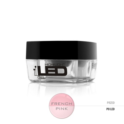Silcare High Light Led Gel Medium Thick One-Phase Nail Gel French Pink 15g