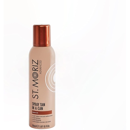 ST. MORIZ Advanced Spray Tan in a Can Fast Drying Vegan Fake Tan Medium 150ml Full Body