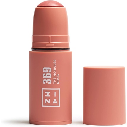3INA MAKEUP The No Rules Stick 369 Brown Pink Blush Stick Matte for Sensitive Eyes Lips & Cheeks with Hyaluronic Acid Cream Blush for a Natural Finish Vegan Cruelty Free 1 count