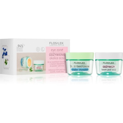 Flos-Lek Eye Zone Set Gel with Calendula and Chamomile 10g + Nutritive Cream 15ml