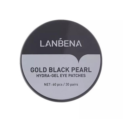 LANBENA Hydragel Eye Patches Hydrogel Eye Pads Gold Black Pearl