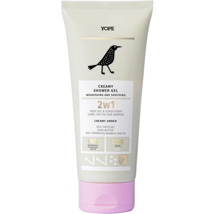 YOPE Nourishing Hydrating Shower Gel with Shea Butter 200ml Creamy Amber