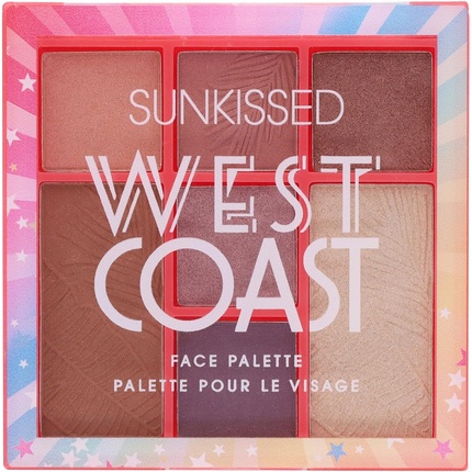 Sunkissed West Coast Face and Eye Palette with 7 Shades