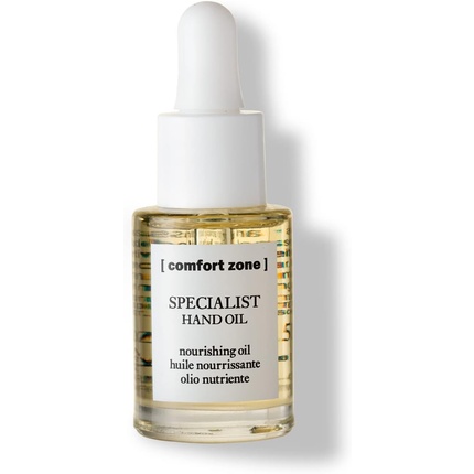 Comfort Zone Specialist Nourishing Hand Oil 15ml Bottle - Nourishing Softening for Nails Cuticles and Skin Fast Absorbing with Drop Applicator Suitable for Vegans Natural Ingredients