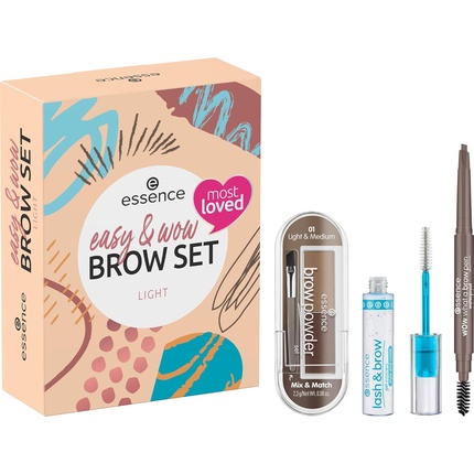 essence Easy & WOW Brow Set Light Eyebrow Set