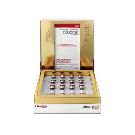 Cellcosmet Ultra Cell Intensive Skin Treatment Revitalizing and Firming Daily Anti-Aging Treatment 12 Vials 0.03 oz
