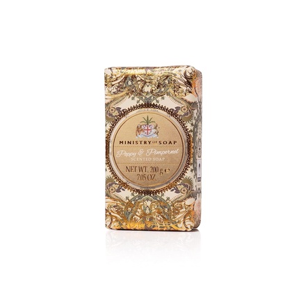 Ministry of Soap Ornate Extravagance Wrapped Soap Poppy and Pimpernel 200g