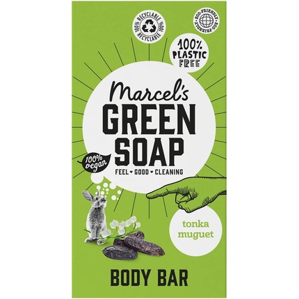 Marcel's Green Soap Body Bar Tonka & Muguet 150g