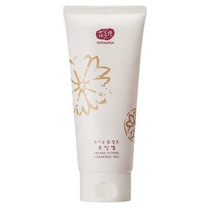 Organic Flowers Foaming Gel Deep Cleansing and Moisturizing Face Foam with K-Beauty Hyaluronic Acid and Betaine Korean Skin Care Fermented Natural Cosmetics from Korea 200ml