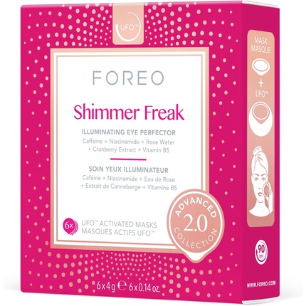 Shimmer Freak Advanced Collection 2.0 UFO-Activated Facial Eye Contour Illuminating Beauty & Personal Care Rose Water Niacinamide All Skin Types Wrinkles Puffiness