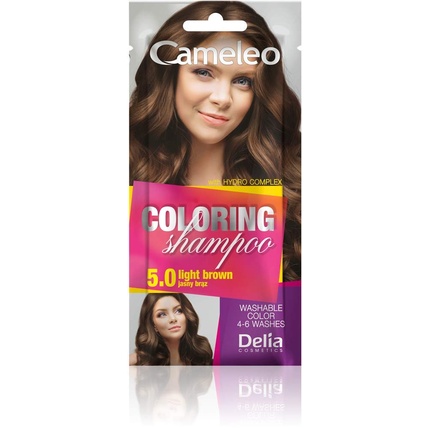 Cameleo Color Shampoo Light Bronze Fast and Easy Color Refreshment 'Tone on Tone' Without Ammonia and Fluid 40ml 5.0 Light Bronze